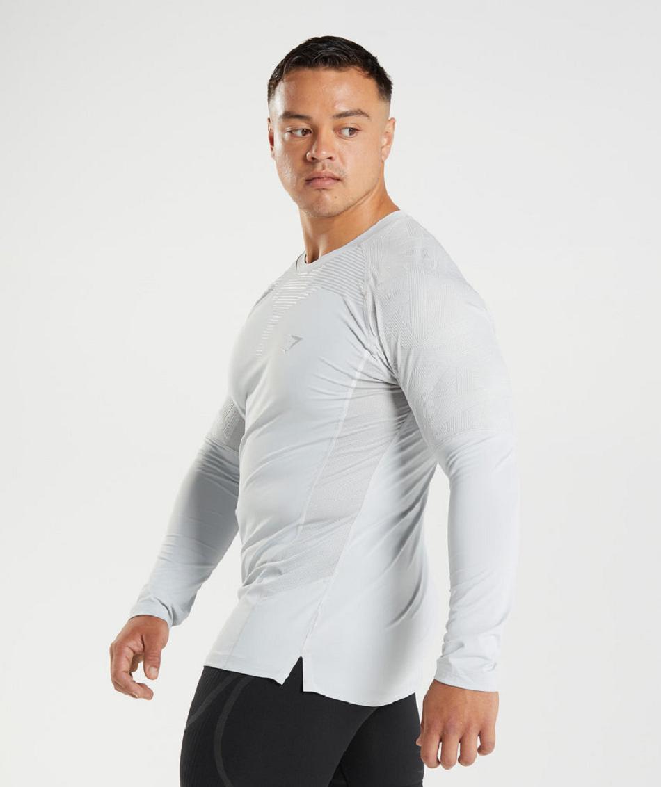 Long Sleeve Męskie Gymshark 315 Głęboka Szare | PL 3684DFM